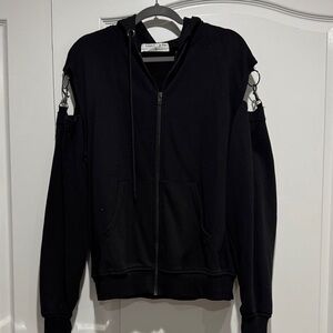 Oversized Cut-Out zip up